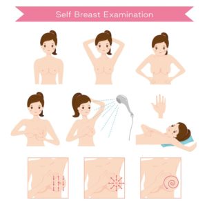 Monthly self breast exams ensure your breasts are healthy.